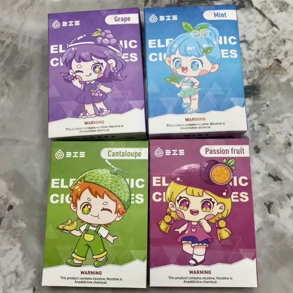 DIS 迪斯一代電子煙霧化彈｜萌系卡通少女系列 3顆裝