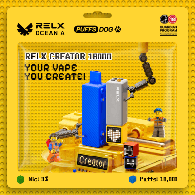 RELX悅刻積木Greator 22000口【提示您：第一次請記得購買主機，否則無法使用】